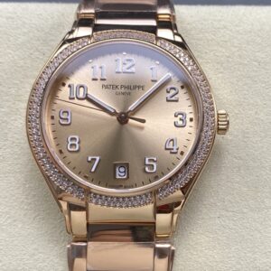 Replica Patek Philippe TWENTY~4 7300/1200R-011 SJ factory Gold Dial - AR Replica Watches