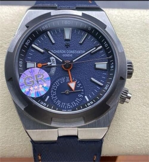 Replica Vacheron Constantin Overseas 7910V-000T-B922 GR factory Gray Blue Dial - AR Replica Watches