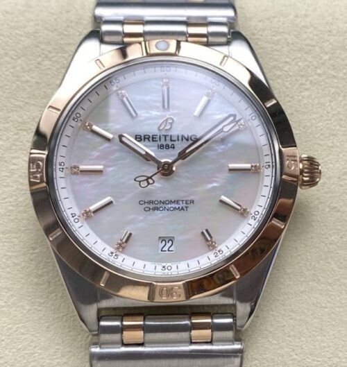 Replica Breitling Chronomat U10380101A2U1 BLS factory Gold Strap - AR Replica Watches