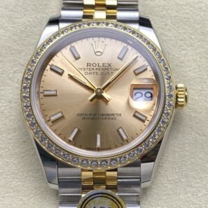 Replica Rolex Datejust m278383rbr-0014 AR factory Gold Bezel - AR Replica Watches