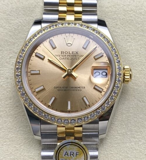 Replica Rolex Datejust m278383rbr-0014 AR factory Gold Bezel - AR Replica Watches