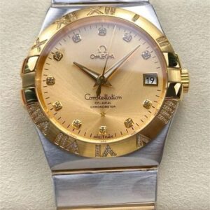 Replica Omega Constellation 123.25.38.21.58.002 M+ factory Champagne Dial - AR Replica Watches