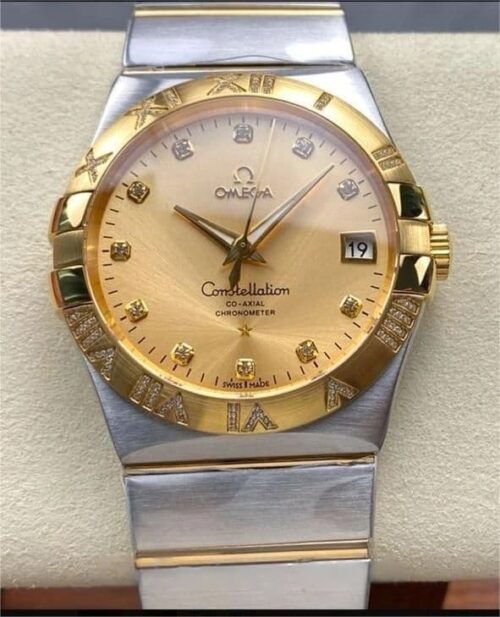 Replica Omega Constellation 123.25.38.21.58.002 M+ factory Champagne Dial - AR Replica Watches