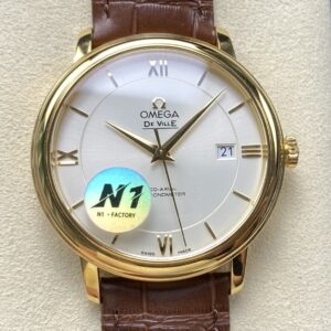 Replica Omega De Ville 424.53.40.20.02.002 N1 factory Silver Dial - AR Replica Watches