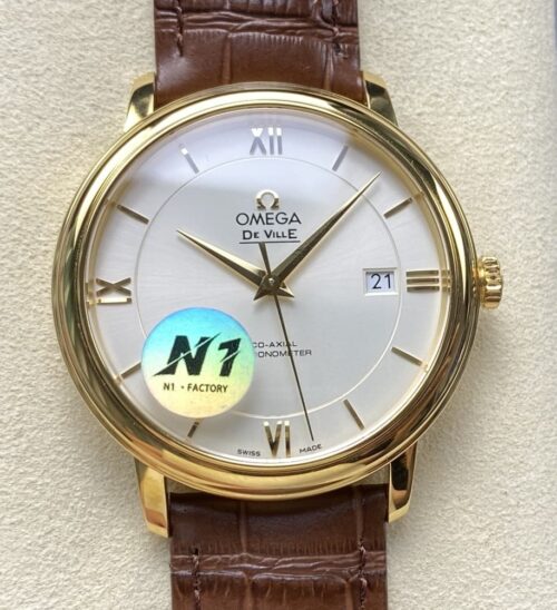Replica Omega De Ville 424.53.40.20.02.002 N1 factory Silver Dial - AR Replica Watches