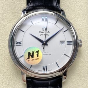 Replica Omega De Ville 424.53.40.20.04.001 N1 factory Leather Strap - AR Replica Watches