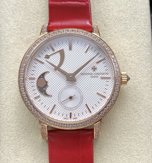 Replica Vacheron Constantin Traditionnelle 83570-000R-B691 TW factory Red Strap - AR Replica Watches