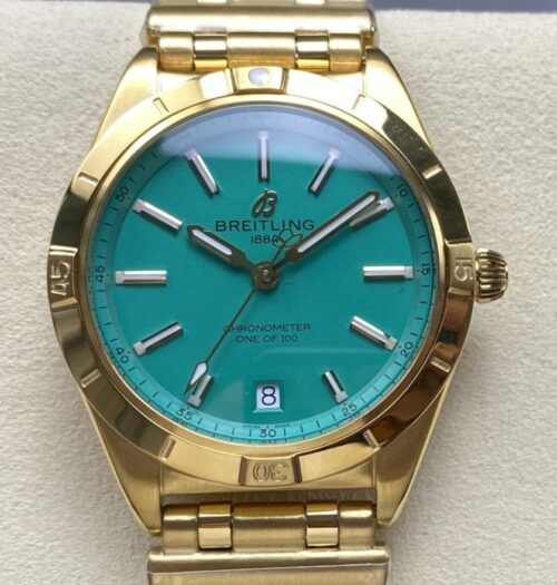 Replica Breitling Chronomat K103801A1L1K1 BLS factory Green Dial - AR Replica Watches