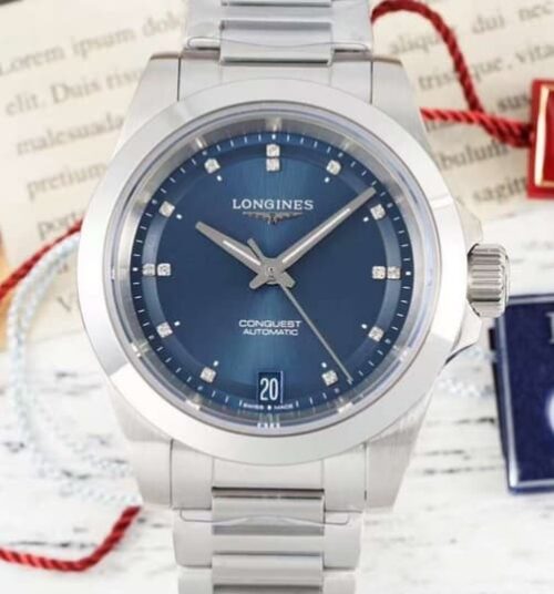 Replica Longines Concas L3.430.4.97.6 AF factory Stainless Steel Bezel - AR Replica Watches