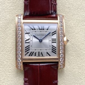 Replica Cartier Tank WJTA0050 8848 factory Red Strap - AR Replica Watches