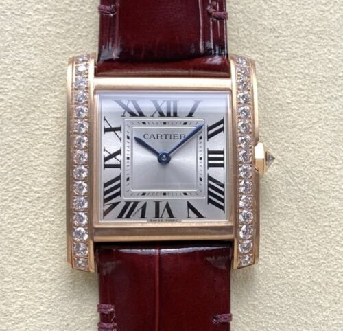 Replica Cartier Tank WJTA0050 8848 factory Red Strap - AR Replica Watches