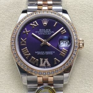 Replica Rolex Datejust m278381rbr-0020 AR factory Purple Dial - AR Replica Watches