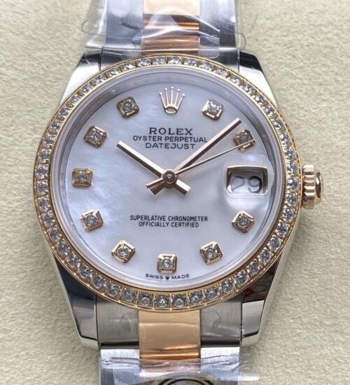 Replica Rolex Datejust m278381rbr-0025 AR factory Diamond Bezel - AR Replica Watches