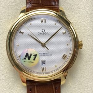 Replica Omega De Ville 434.53.40.20.02.002 N1 factory Leather Strap - AR Replica Watches