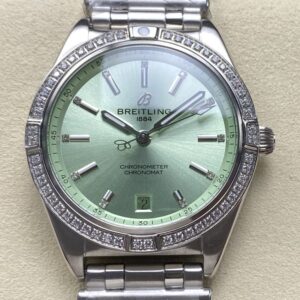 Replica Breitling Chronomat A10380591L1A1 BLS factory Green Dial - AR Replica Watches