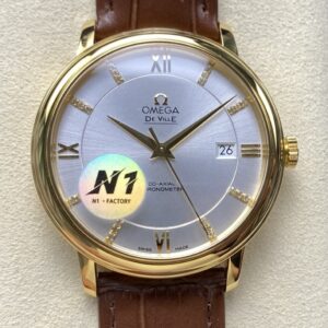 Replica Omega De Ville 424.53.40.20.52.001 N1 factory Gold Buckle - AR Replica Watches