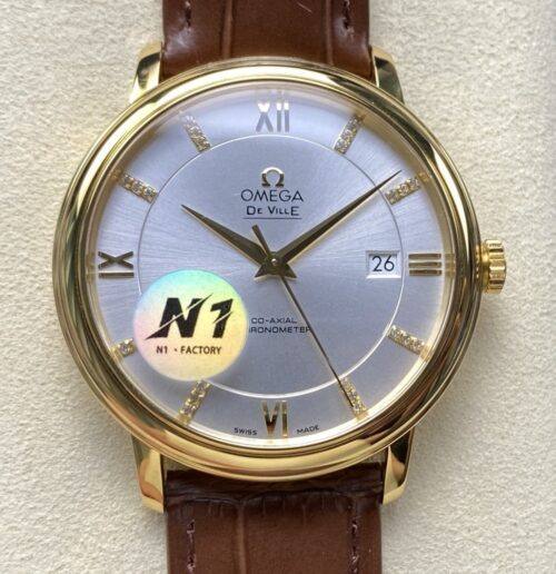 Replica Omega De Ville 424.53.40.20.52.001 N1 factory Gold Buckle - AR Replica Watches