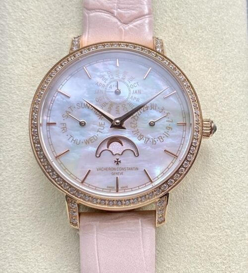 Replica Vacheron Constantin Traditionnelle 4305T-000R-B947 TW factory Beige Strap - AR Replica Watches
