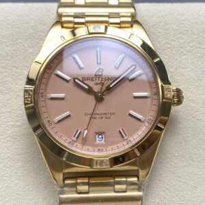Replica Breitling Chronomat 103801A1A1K1 BLS factory Gold Dial - AR Replica Watches