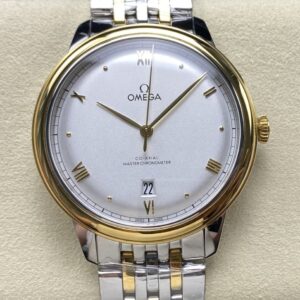 Replica Omega De Ville 424.20.40.20.02.005 N1 factory Gold Bezel - AR Replica Watches