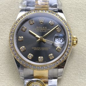 Replica Rolex Datejust m278383rbr-0021 AR factory Grey Dial - AR Replica Watches