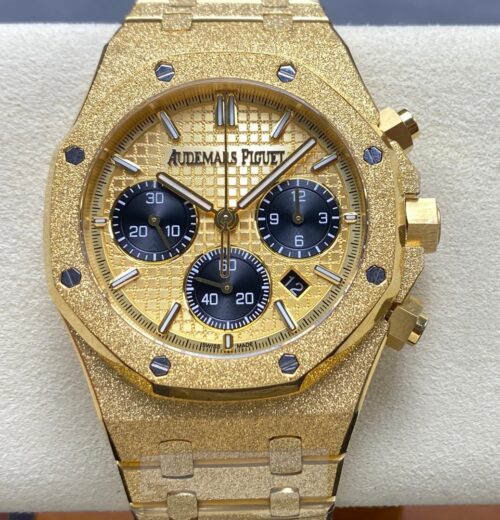 Replica Audemars Piguet Royal Oak 26240BA.GG.1324BA.01 OM factory Hammered Gold - AR Replica Watches