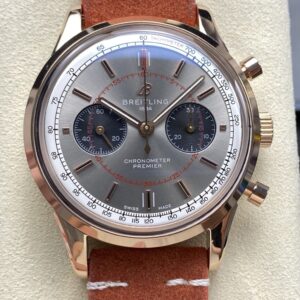 Replica Breitling Premier RB0118A31B1X1 BLS factory Red Gold Case - AR Replica Watches