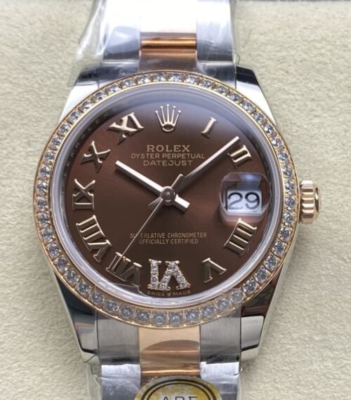 Replica Rolex Datejust m278381rbr-0005 AR factory Brown Dial - AR Replica Watches