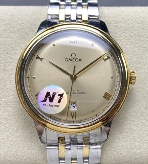 Replica Omega De Ville 434.20.40.20.08.001 N1 factory Stainless Steel Case - AR Replica Watches