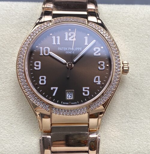 Replica Patek Philippe TWENTY~4 7300/1200R-001 SJ factory Brown Dial - AR Replica Watches