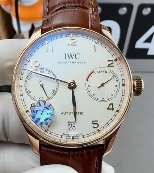 Replica IWC Portugieser IW500113 ZF factory V5 Brown Strap - AR Replica Watches
