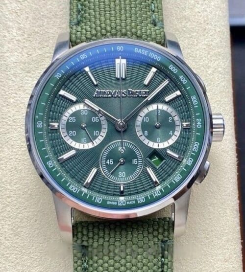 Replica Audemars Piguet CODE 11.59 26393ST.OO.A056KB.01 OMF factory Green Strap - AR Replica Watches