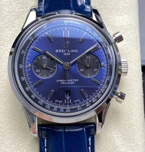 Replica Breitling Premier AB0118A61C1P2 BLS factory Blue Strap - AR Replica Watches