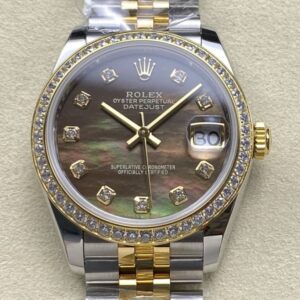 Replica Rolex Datejust m278383rbr-0024 AR factory Black Dial - AR Replica Watches