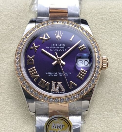 Replica Rolex Datejust m278381rbr-0019 AR factory Eggplant Purple - AR Replica Watches