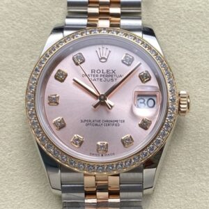 Replica Rolex Datejust m278381rbr-0024 AR factory Rose Gold Bezel - AR Replica Watches