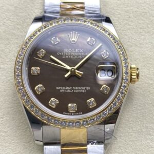 Replica Rolex Datejust m278383rbr-0023 AR factory Diamond Bezel - AR Replica Watches