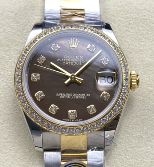 Replica Rolex Datejust m278383rbr-0023 AR factory Diamond Bezel - AR Replica Watches