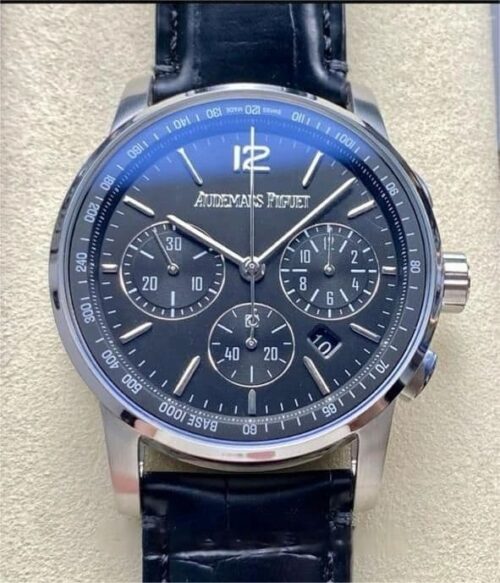 Replica Audemars Piguet CODE 11.59 26393BC.OO.A002CR.01 OMF factory Leather Strap - AR Replica Watches