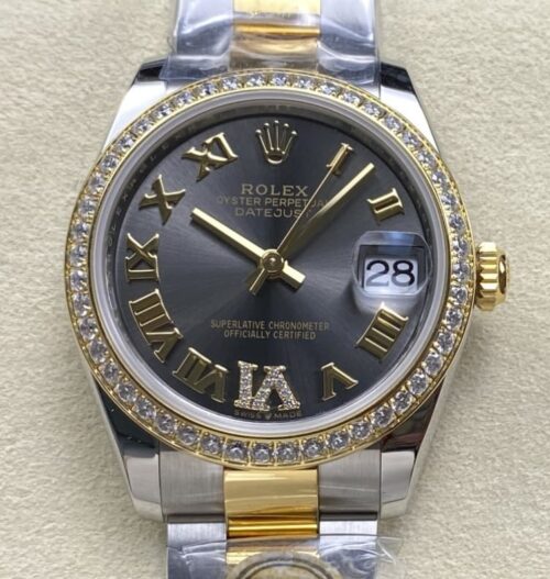 Replica Rolex Datejust m278383rbr-0017 AR factory Gold Strap - AR Replica Watches