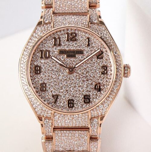 Replica Patek Philippe TWENTY~4 7300/1450R-001 SJ factory Diamond Dial - AR Replica Watches