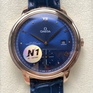 Replica Omega De Ville 434.53.41.20.03.001 N1 factory Blue Strap - AR Replica Watches