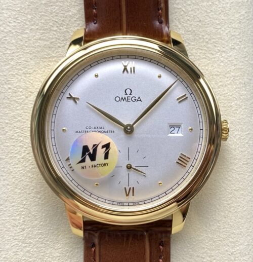 Replica Omega De Ville 434.53.41.20.02.001 N1 factory White Dial - AR Replica Watches