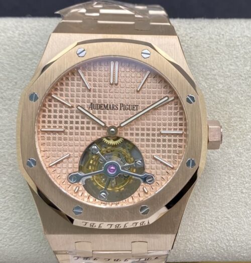 Replica Audemars Piguet Royal Oak 26515OR.OO.1220OR.01 R8 factory Gold Dial - AR Replica Watches