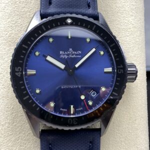 Replica Blancpain Fifty Fathoms 5000A-0140-O52A GF factory Blue Dial - AR Replica Watches