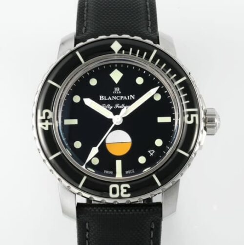 Replica Blancpain Fifty Fathoms 5008-11B30-NABA ZF factory Black Strap - AR Replica Watches