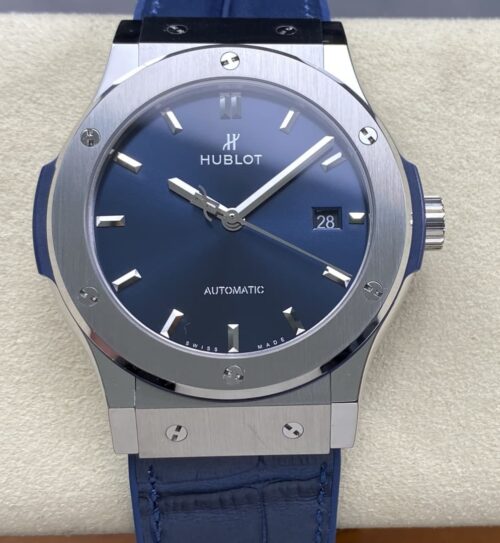 Replica Hublot Classic Fusion 565.NX.7170.RX JJZ Factory Blue Strap - AR Replica Watches