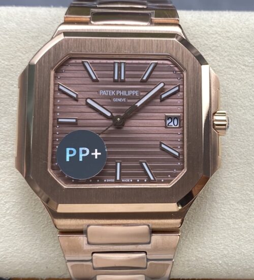 Replica Patek Philippe CUBITUS 7128/1R-001 PP+ Factory Gold Strap - AR Replica Watches