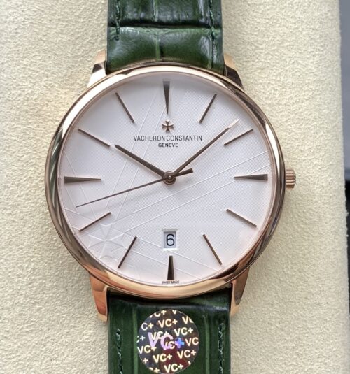 Replica Vacheron Constantin Patrimony 85180-000R-H116 VC+ Factory Green Strap - AR Replica Watches