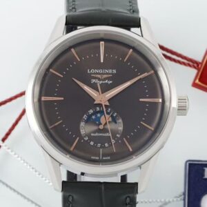 Replica Longines Flagship L4.815.4.62.2 AF Factory Black Strap - AR Replica Watches